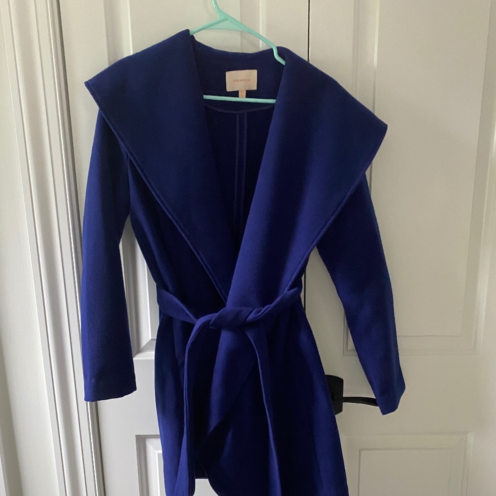 Skies are Blue Wool Belted Coat